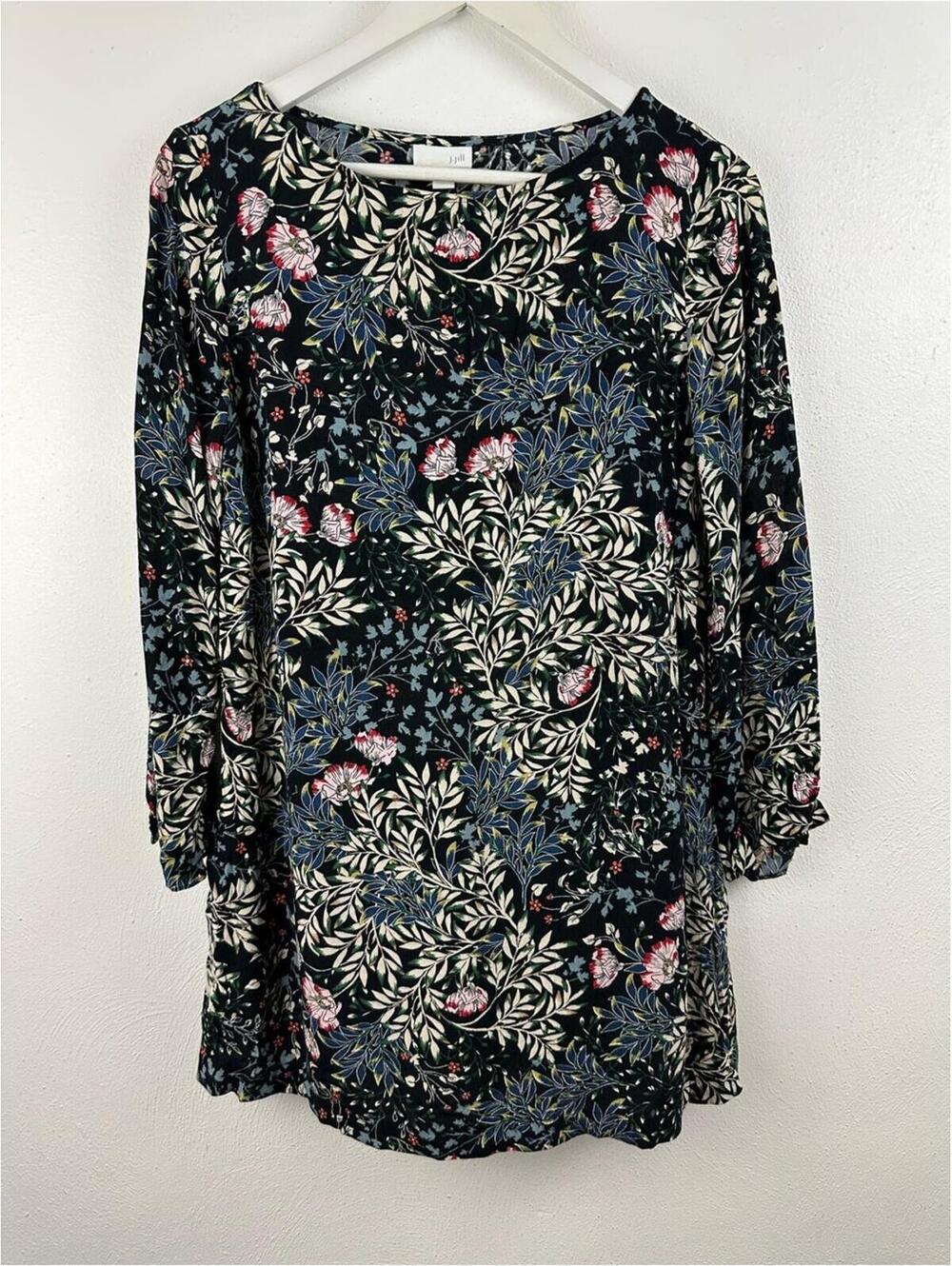 J. JILL FLORAL TUNIC TOP WOMEN'S SIZE XS